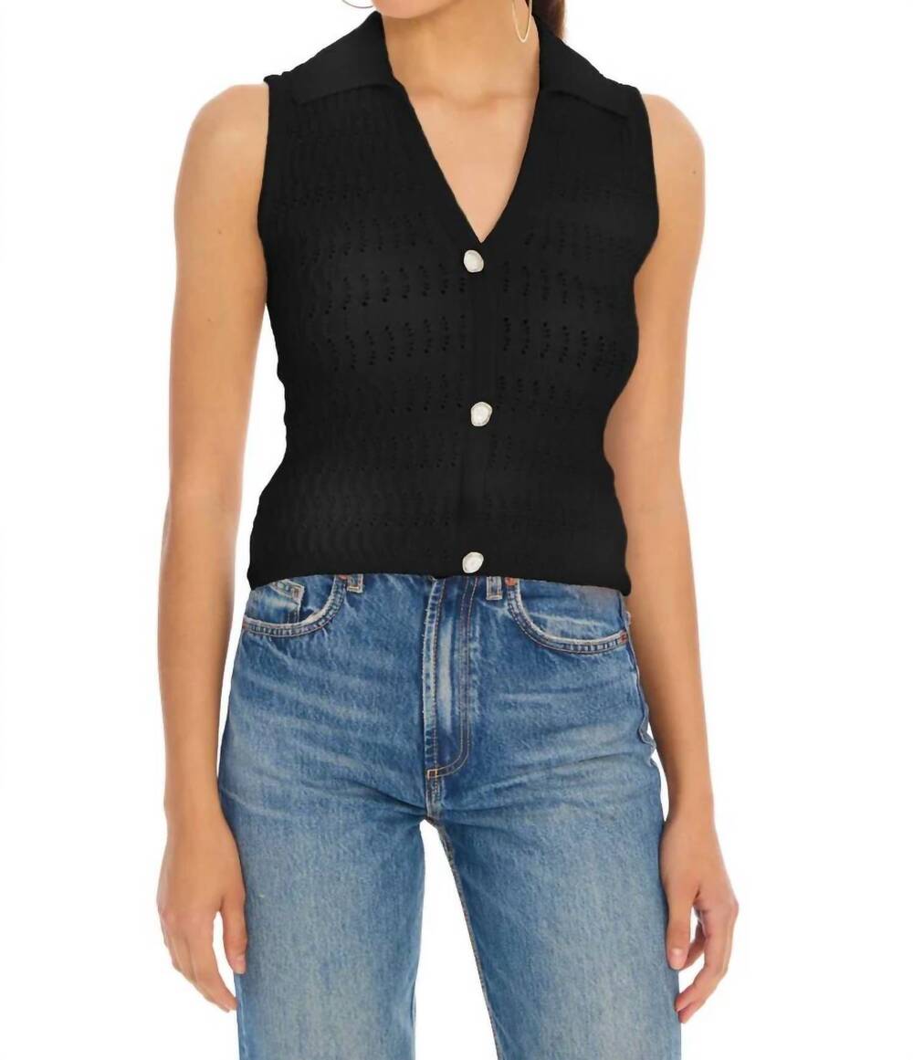 NEW ALLISON NEW YORK bodhi tank top in black
